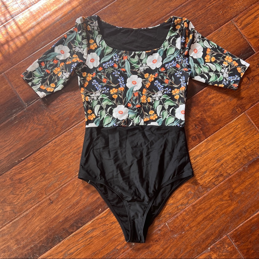 Body Glove Floral Two Toned One Piece